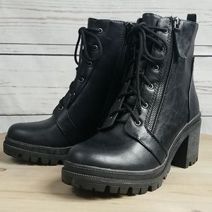 Soda Shoes Indiana Lace Up Lug Bootie